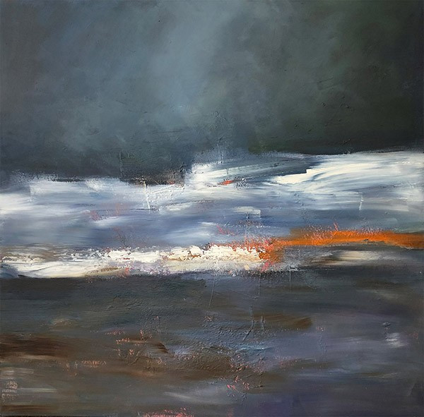 Flux 1 2021 100 x 100 cm Acryl auf Leinwand -verfügbar