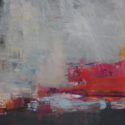 Himmel über Shanghai 2014 90 x 110 cm Acryl auf Leinwand