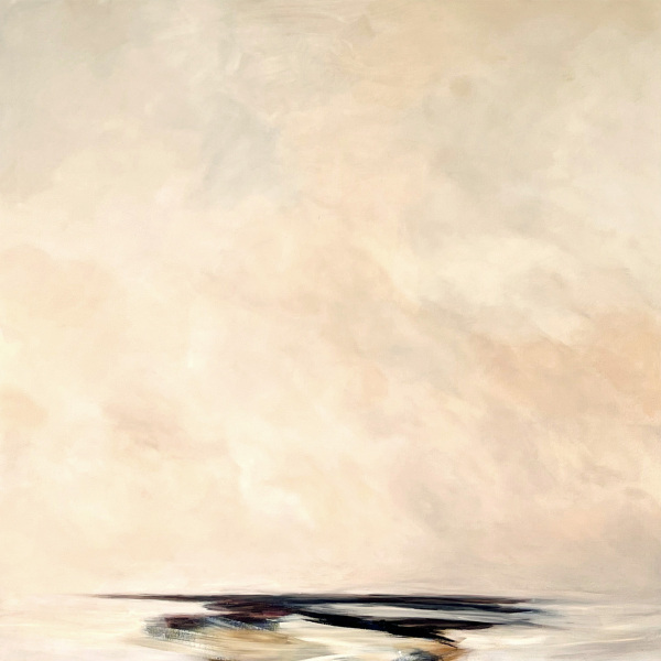 Seestück LXII 90 x 90 cm 2026 - im weißen Schattenfugenrahmen verfügbar
