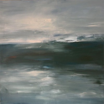 Seestück XXVII 2021 90 x 90 cm Acryl auf Leinwand