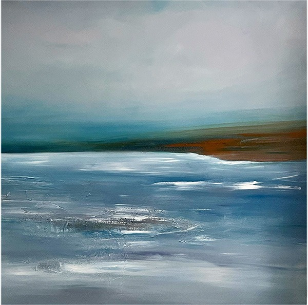 Seestück XXXVII 2023 90 x 90 cm Acryl auf Leinwand