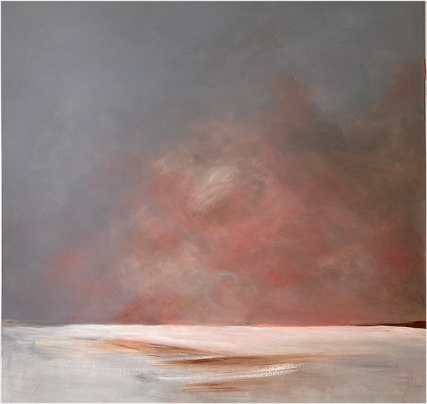 Seestück XXXXI 2024 100 x100 cm Acryl auf Leinwand