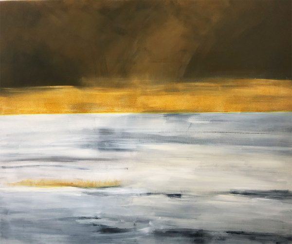 Seestück Dust 2020 90 x 110 Acryl auf Leinwand - verfügbar