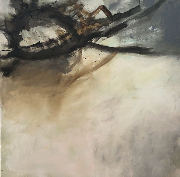 Verflechtungen 2021 90 x 90 cm Acryl auf Leinwand